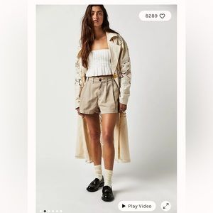 Free People Billie Chino Shorts